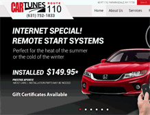 Tablet Screenshot of cartunes110.com